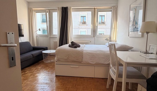 Central Geneva Studio with free Travel Pass