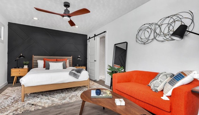 Central HSV Mid Century Modern Apartment - Downtown/Medical District