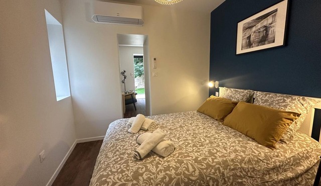 Central Moulins Retreat with Private Terrace and Modern Comforts