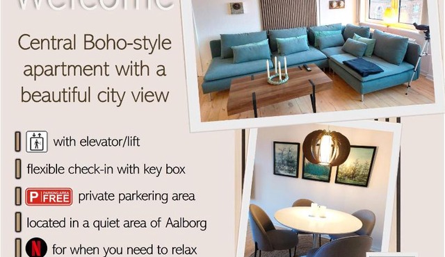 Central Nordic style apartment in Aalborg