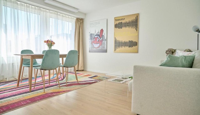 Central rooftop apartment with AC and city view