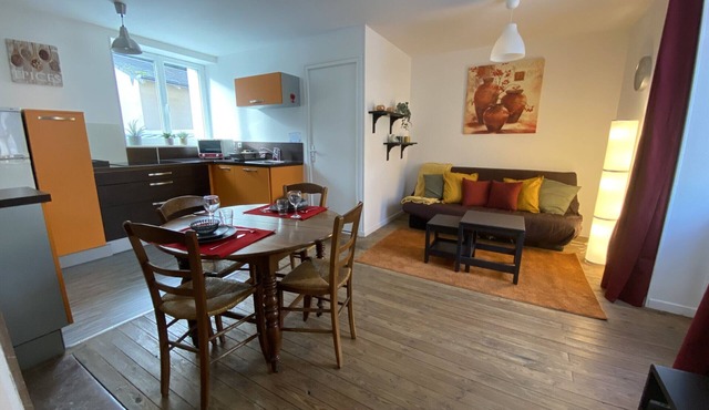 Central T2 in La Roche-Posay: Free Parking, WiFi, Laundry Access