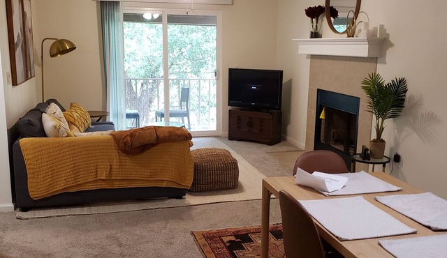 Centrally Located. 2 Queen beds and 2 Full bath with lots of amenities.