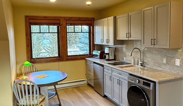 Centrally located, bright studio next to the bike path in downtown Hailey