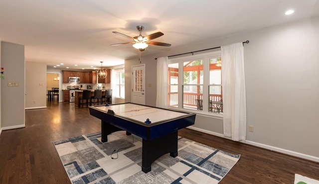 Centrally located by Cary & Holly Springs with a private serene wooded backyard!
