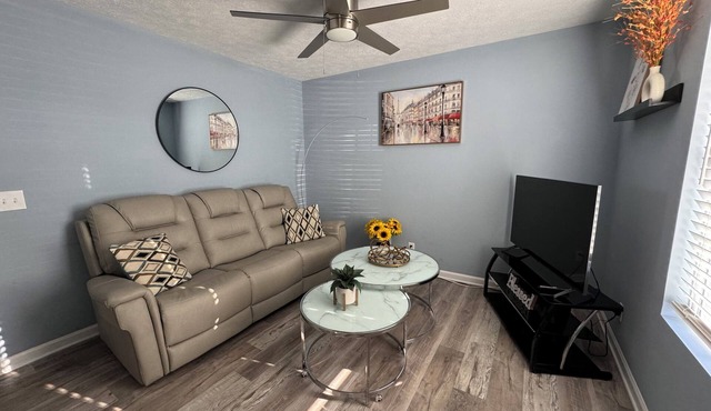 Centrally located in Shelbyville, just 1/4 mile from the Horse Show Grounds.