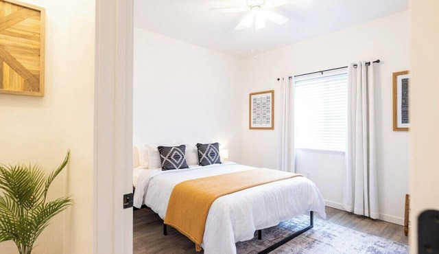 Centrally-located two bedroom, two bathroom townhome with washer and dryer in a quiet neighborhood