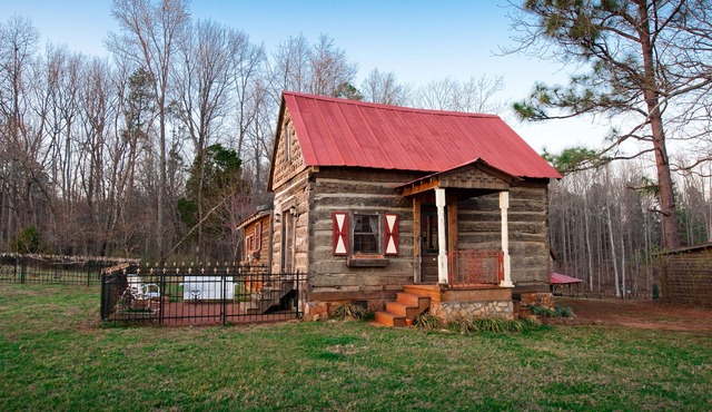Century old log cabin on 62 acre estate