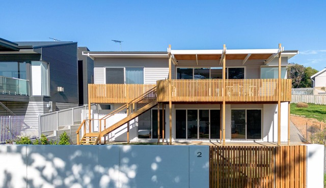 Cerulean ~ Port Willunga - Cerulean (/səˈruːliən/), a hue of blue halfway between azure and cyan. A colour the entire residence was custom built by award winning architects to celebrate.