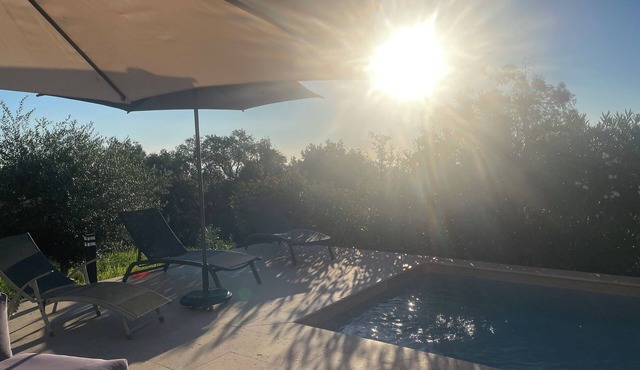 CERVIONE, ground floor villa for 2 people - Heated swimming pool