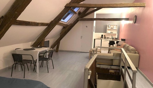 Chablis: grand studio en plein centre ville