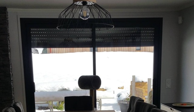 chalet 10 people at the foot of the slopes panoramic view