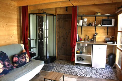 Chalet 3 en bois avec accès piscine