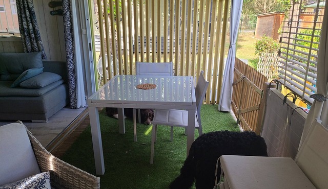 Chalet 30m2 300m from the beach with terrace 10m2 Clim 6 people