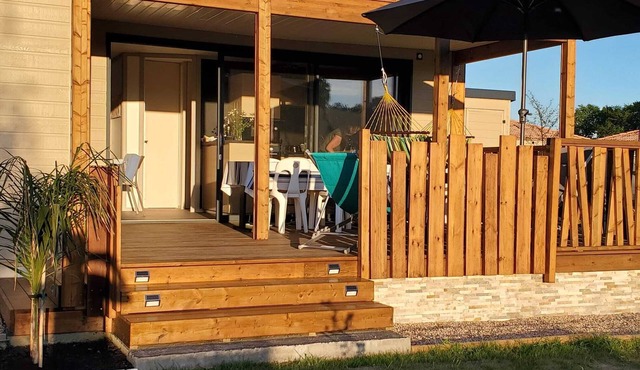 Chalet 4 people. Quiet, 10 minutes from the beaches and 30 minutes from Spain.