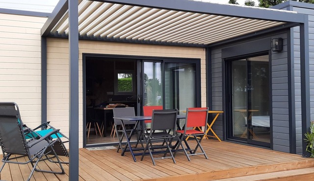 Chalet 41 m2 Tout Confort sur Terrain Privé à 15mn à Pied de la mer