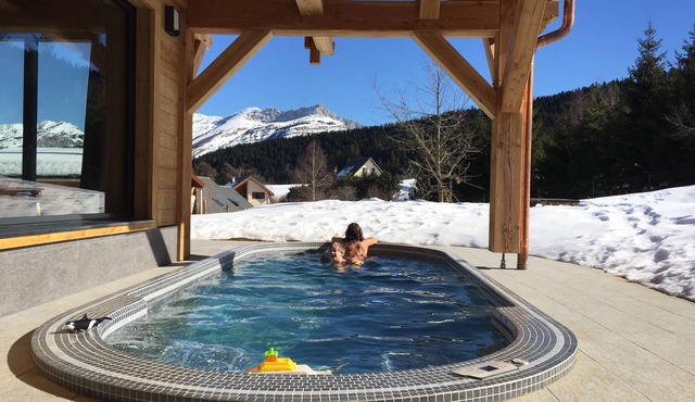 Chalet 5 * La Vercouline | 10 people with heated pool/Spa. summer Winter