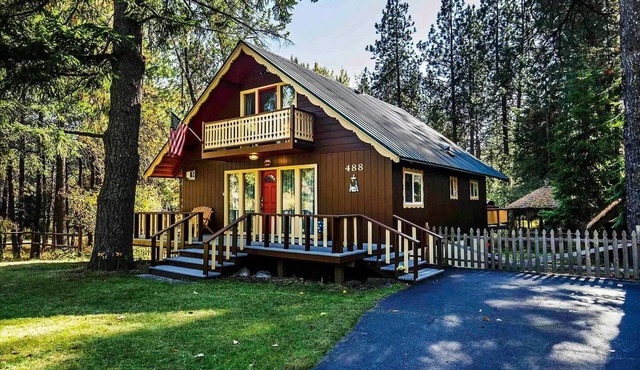 Chalet at the base of Schweitzer Mountain