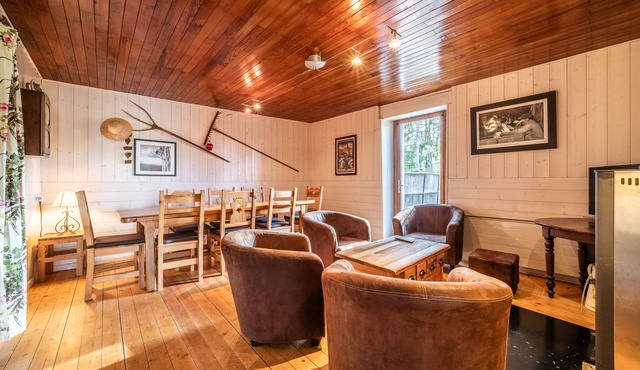 Chalet 'Authentique En Vallée Verte' with Mountain View, Shared Terrace and Wi-Fi