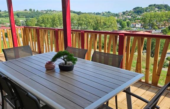 Chalet avec piscine, climatisation & vue de 2 à 6 personnes - Hasparren - Pays Basque - Chalet Ibaia