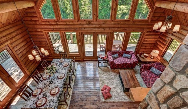Chalet Chinook Tremblant - Lakefront log cottage with 5 bedrooms (Private Spa)