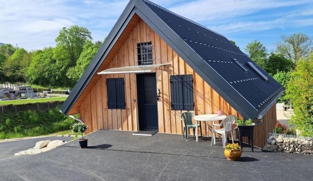 Chalet climatisé grande terrasse parking privé