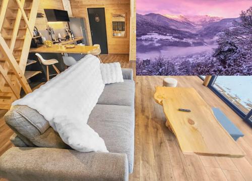 Chalet Cocoon en lisière de forêt, avec grande terrasse, et vue 'waouh'