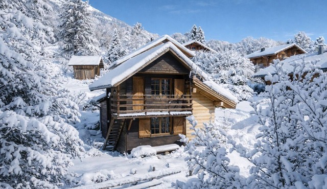 Chalet-Cottage-Private Bathroom-Mountain view-Bien etre/Authentique