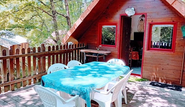 Chalet dans camping à Camon (Ariège)