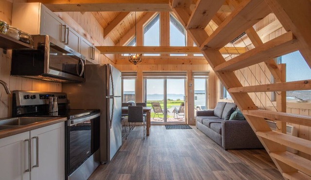 Chalet double arrière style suisse