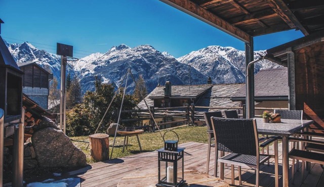 Chalet "Dunys" with a view of the mountains