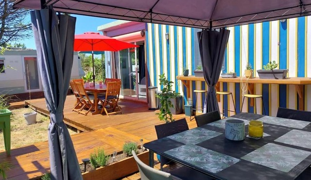 Chalet en bois, idéalement situé prés de la plage des Seulieres