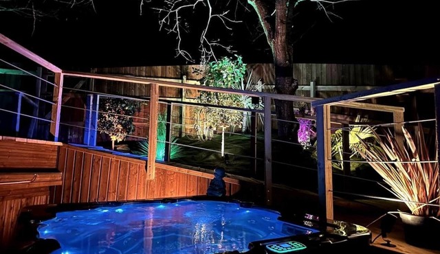 Chalet et Jaccuzy sur la plage
