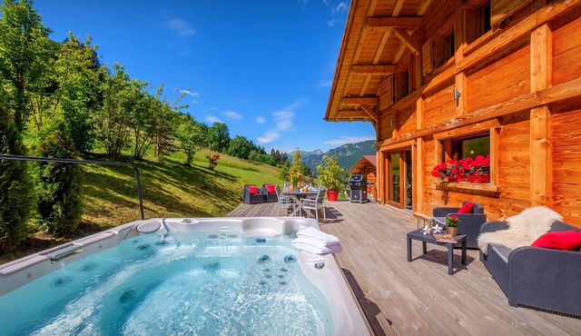 Chalet Le Kitz - unique holiday for 12 peaceful setting, spa - OVO Network