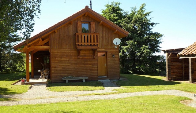 Chalet in nature with herb garden