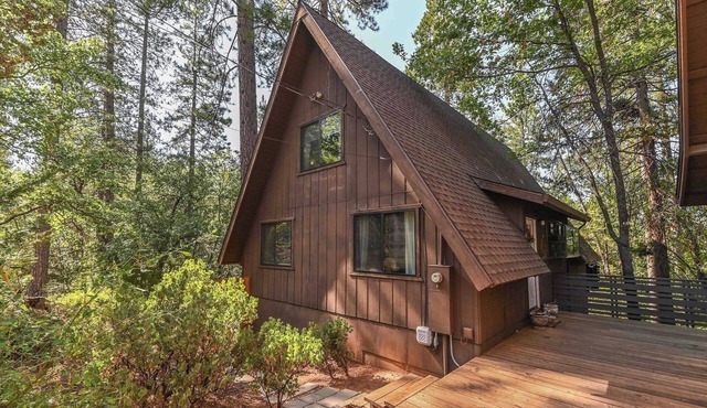 Chalet in Stanislaus National Forrest near Murphys w/privacy and canyon views
