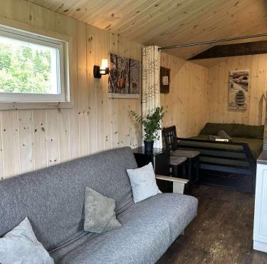 Chalet le Coyote Lac, Micro Ferme, Sentier Du Domaine, Vue Sur Les Monts, Idéal 2 4 Personnes