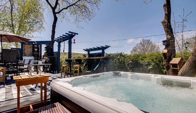 Chalet le petit manoir SPA and SAUNA VIEW OF THE SAINT-MAURICE RIVER