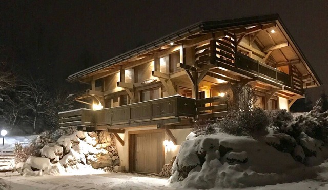 CHALET LE SOLARET 4* VUE SUR LE MT BLANC MEGEVE Family stay 9 persons