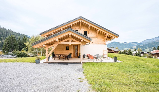 Chalet 'Les 2 Soeurs' with Mountain View, Private Terrace and Wi-Fi