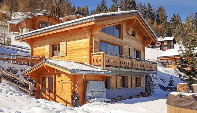 Chalet Mon Ours - Jacuzzi - Sauna - Views - La Tzoumaz, 4 Vallees