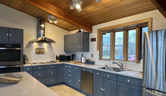 Chalet on 20 acres with beautiful views from every room.