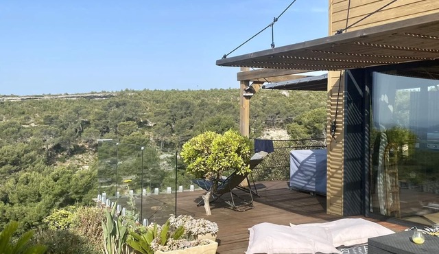 Chalet Ossature Bois,vue mer Exceptionnelle