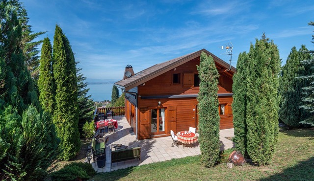 Chalet Panoramique Avec Sauna Avec vue sur le LAC Leman et Montagnes