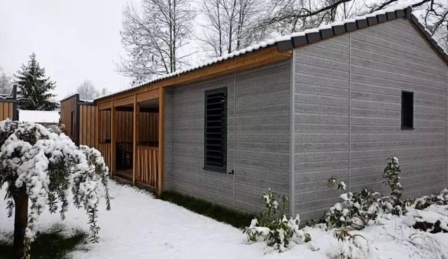 Chalet Premium 42m² - 2 bedrooms + Covered terrace + Reversible air conditioning + TV 4 people