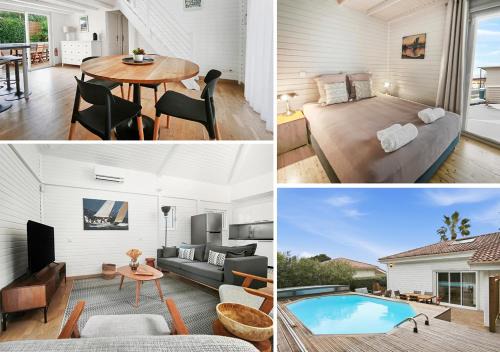 Chalet premium style californien Piscine privée Gassin St-Tropez idéal famille