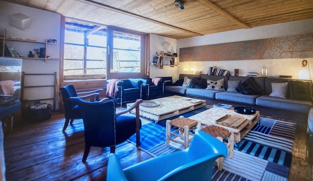 Chalet Queyras, real renovated log house, modern luxury comfort Molines sauna