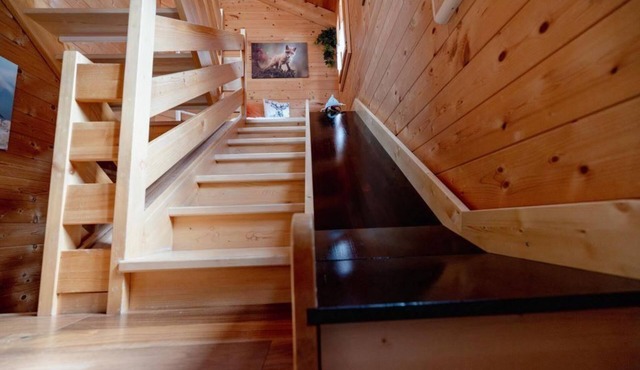 Chalet Rainbow with indoor slide