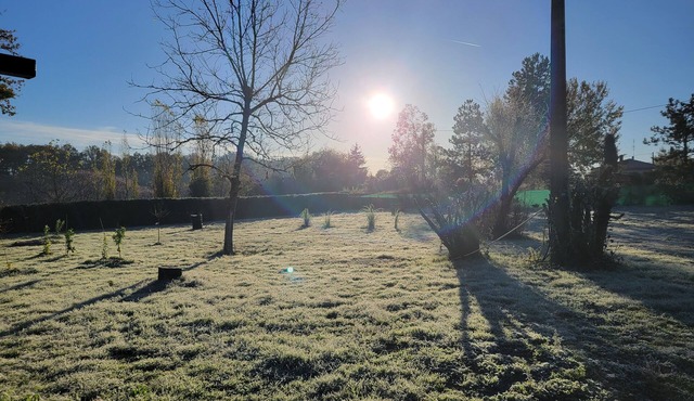 Chalet Salon Cuisine, 1 Chambre sdb sur Terrain Arboré de 5000m2, Parking Privé