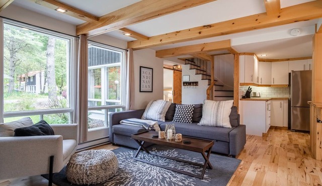 Chalet Scandinavian, Turn Key Amenities + Pet Friendly + Dedicated Workspace with Hi Speed WiF